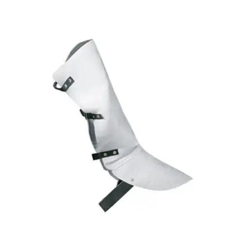 Spaltleder Schweißer-Gamaschen grau | 1 Paar - Thumbnail 1