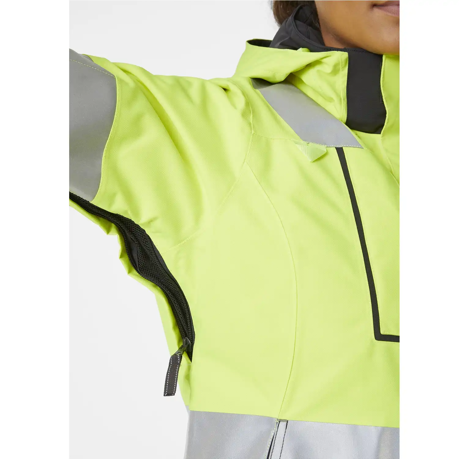 Damen Warnschutz Winterjacke "LUNA" gelb/schwarz in M - Thumbnail 4