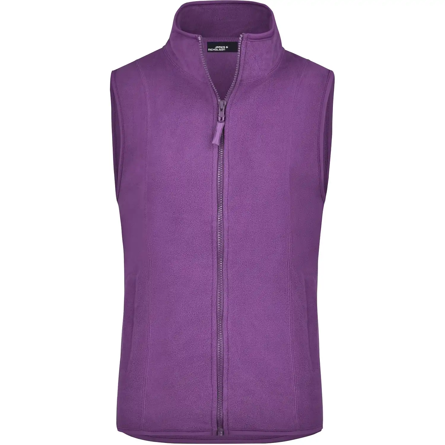 Damen Microfleece-Weste "JN048" in purple, XL - Bild 1