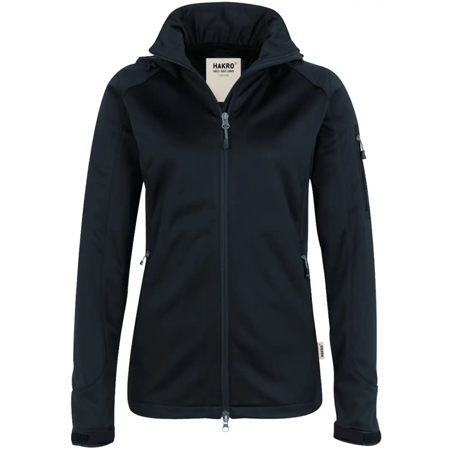 Damen Softshell-Jacke "ALBERTA" 248 in schwarz, M - Bild 1