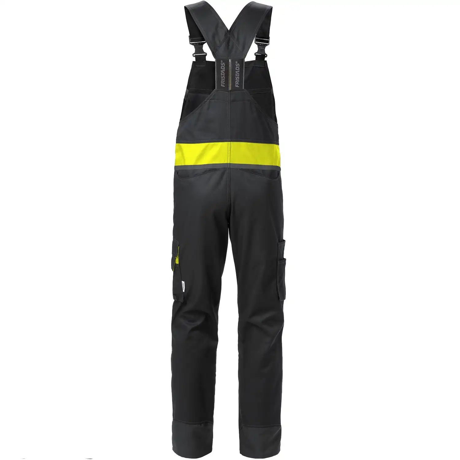 Latzhose "1555 STFP" Fusion Skarup in schwarz/gelb, C44 - Thumbnail 2