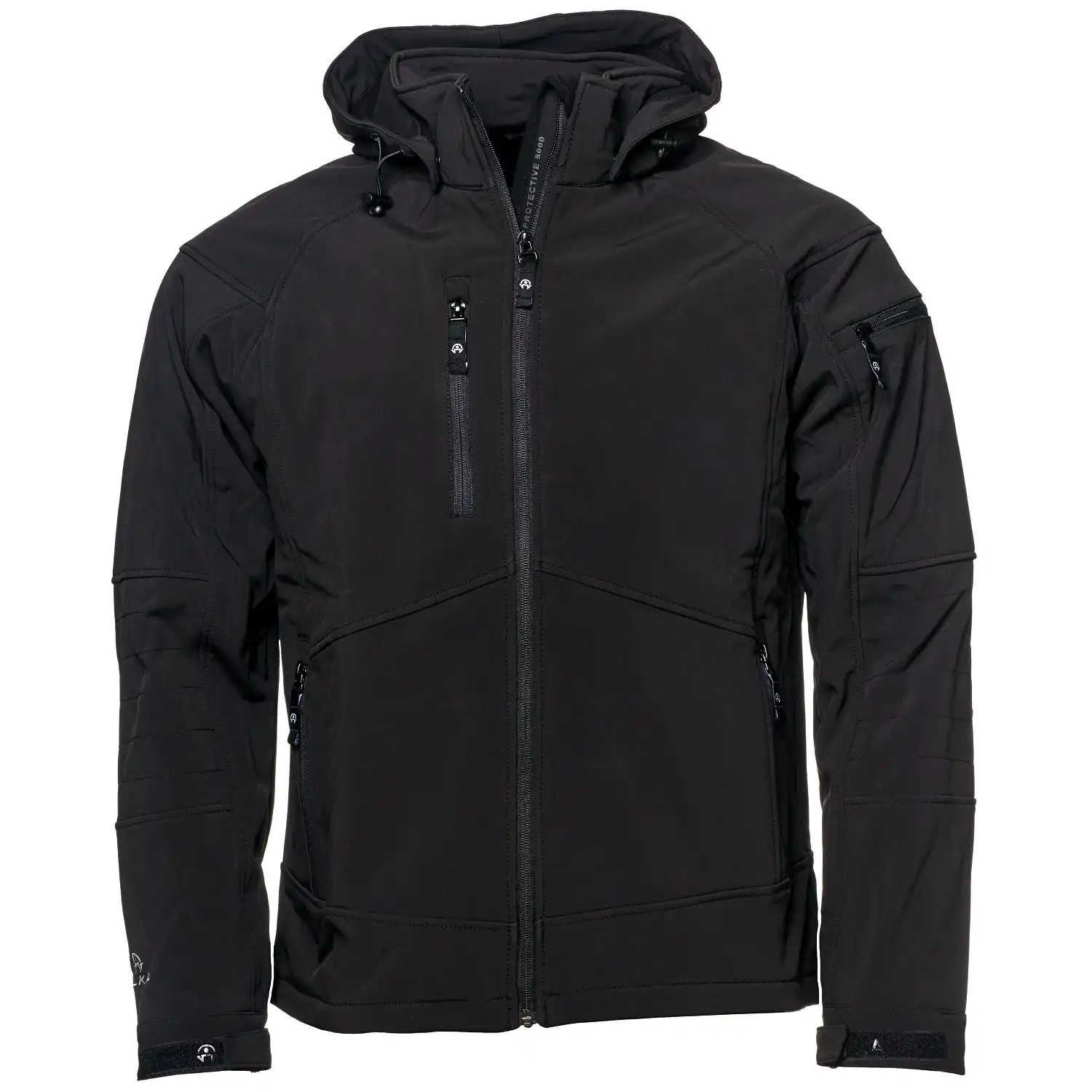 Softshelljacke "116500" Elements in black, M - Thumbnail 1