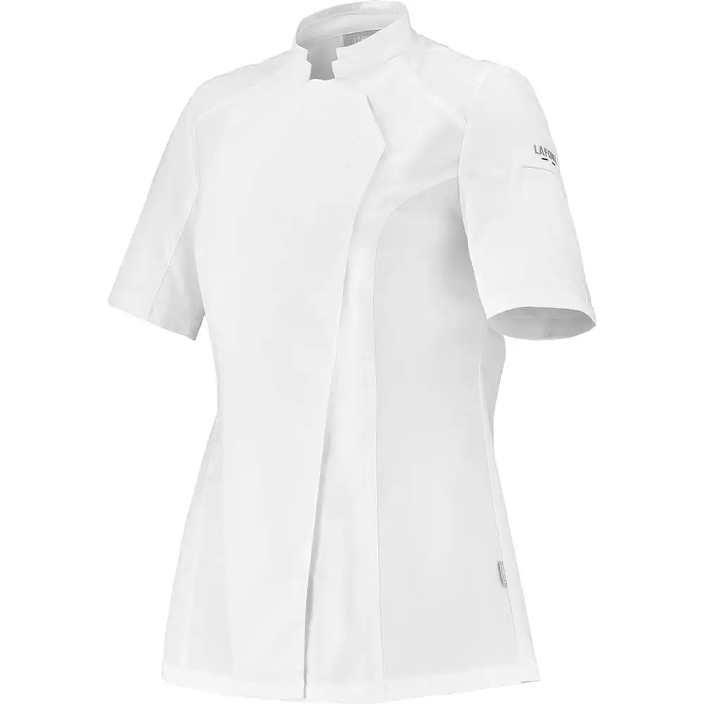 Damen Kochjacke "NUTMEG2" in L, Weiß - Thumbnail 2