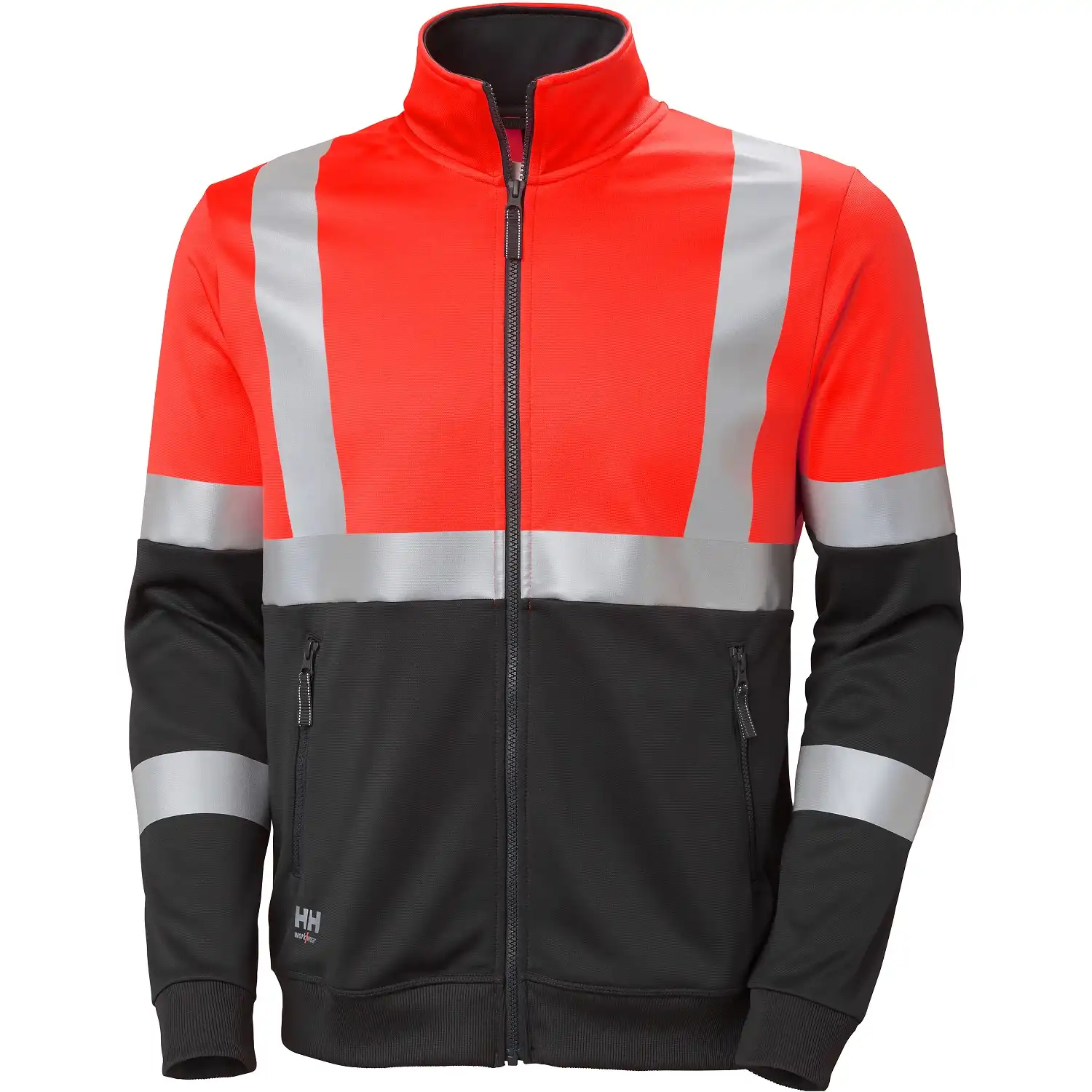 Warnschutz Sweatjacke ADDVIS UV-Sch. in rot/schwarz, XS - Thumbnail 1