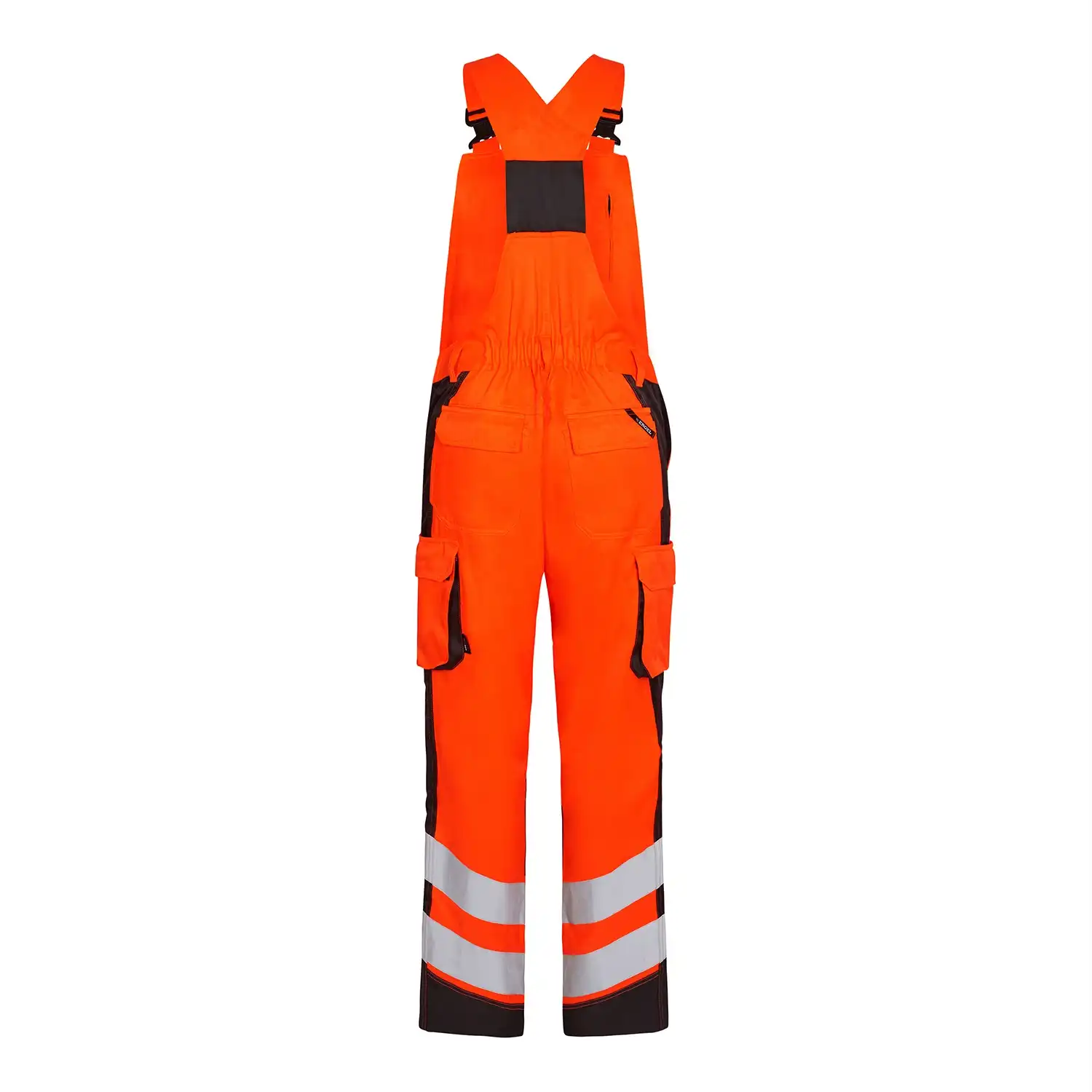 Warnschutz Latzhose "3545-319" Safety leicht Kl. 2 in orange/grau, 36 - Thumbnail 2