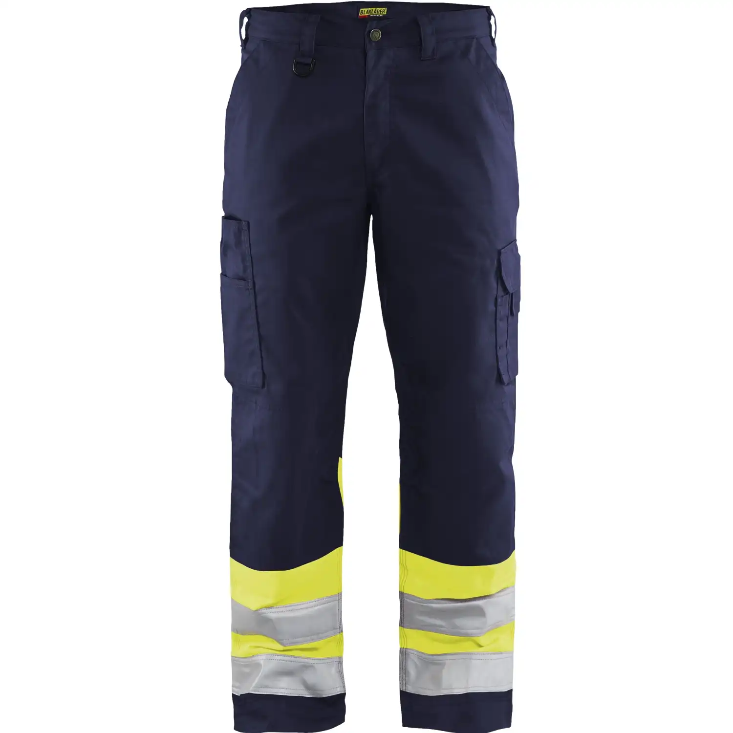 Warnschutz Bundhose "1564" in marine/gelb, C44 - Thumbnail 1