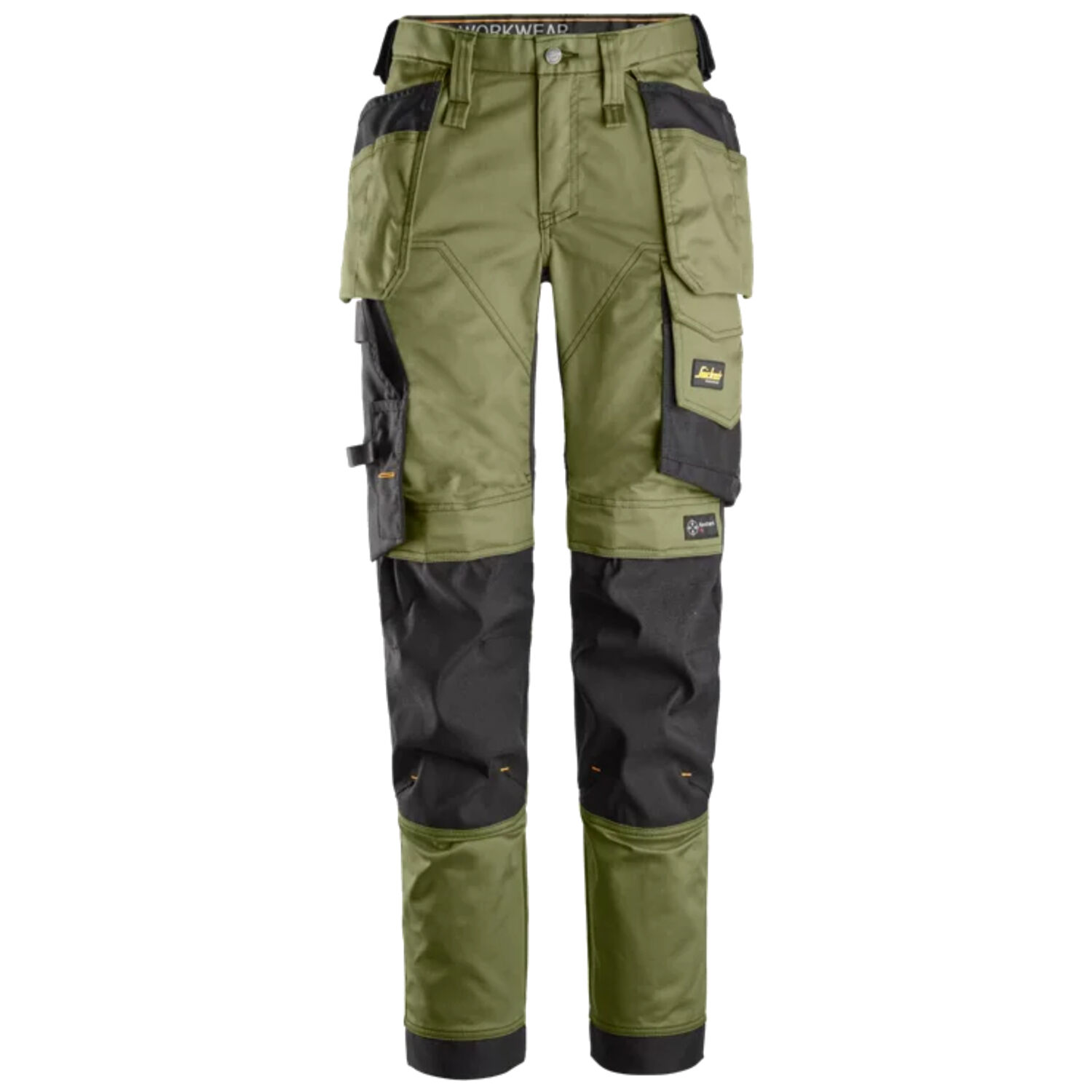 Damen Arbeitshose "6247" in khaki/Schwarz, 48 - Thumbnail 1