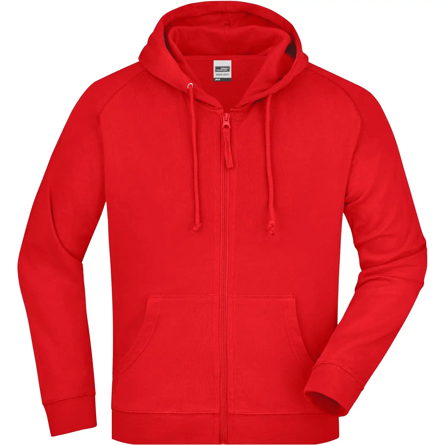 Kapuzen-Sweatjacke "JN059" in red, 3XL - Bild 1