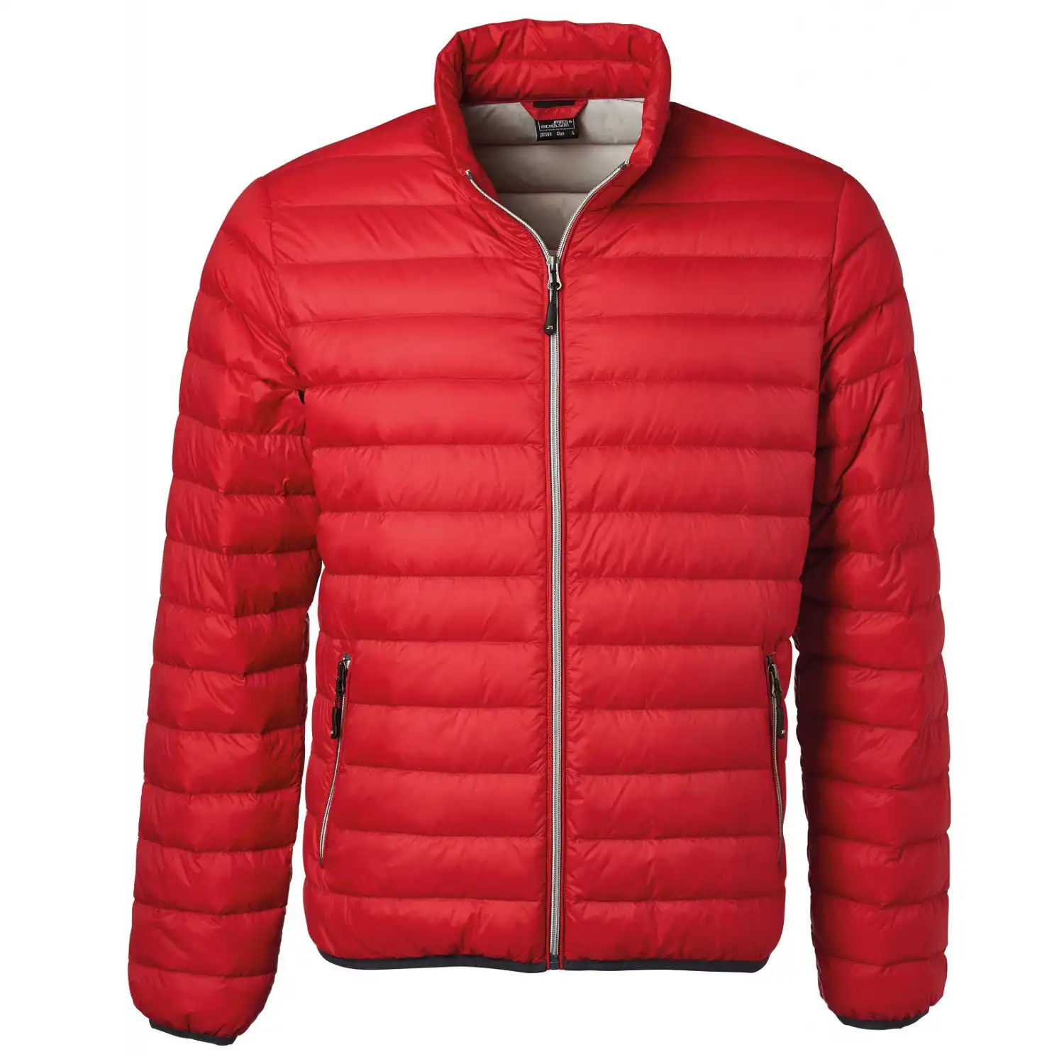 Daunenjacke "JN1140" in red/silver, M - Thumbnail 1