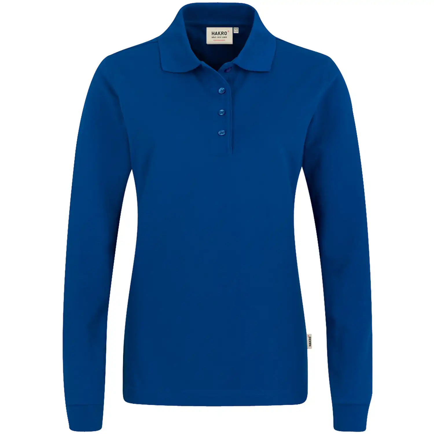 Damen-Langarm-Poloshirt "PERFORMANCE" 215 in marine, L - Bild 1