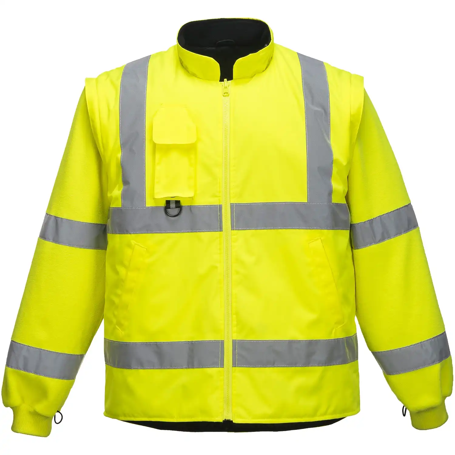 Warnschutz Winterjacke 7in1 "S427" Traffic gelb in XL - Thumbnail 3