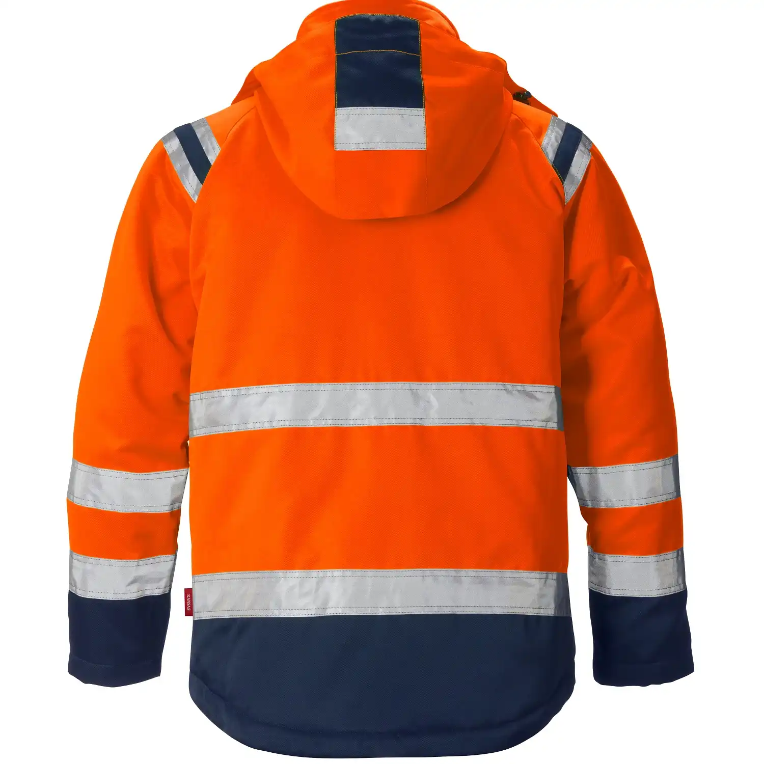 Warnschutz Winterjacke "4043 PP" in orange/marine, XS - Thumbnail 2