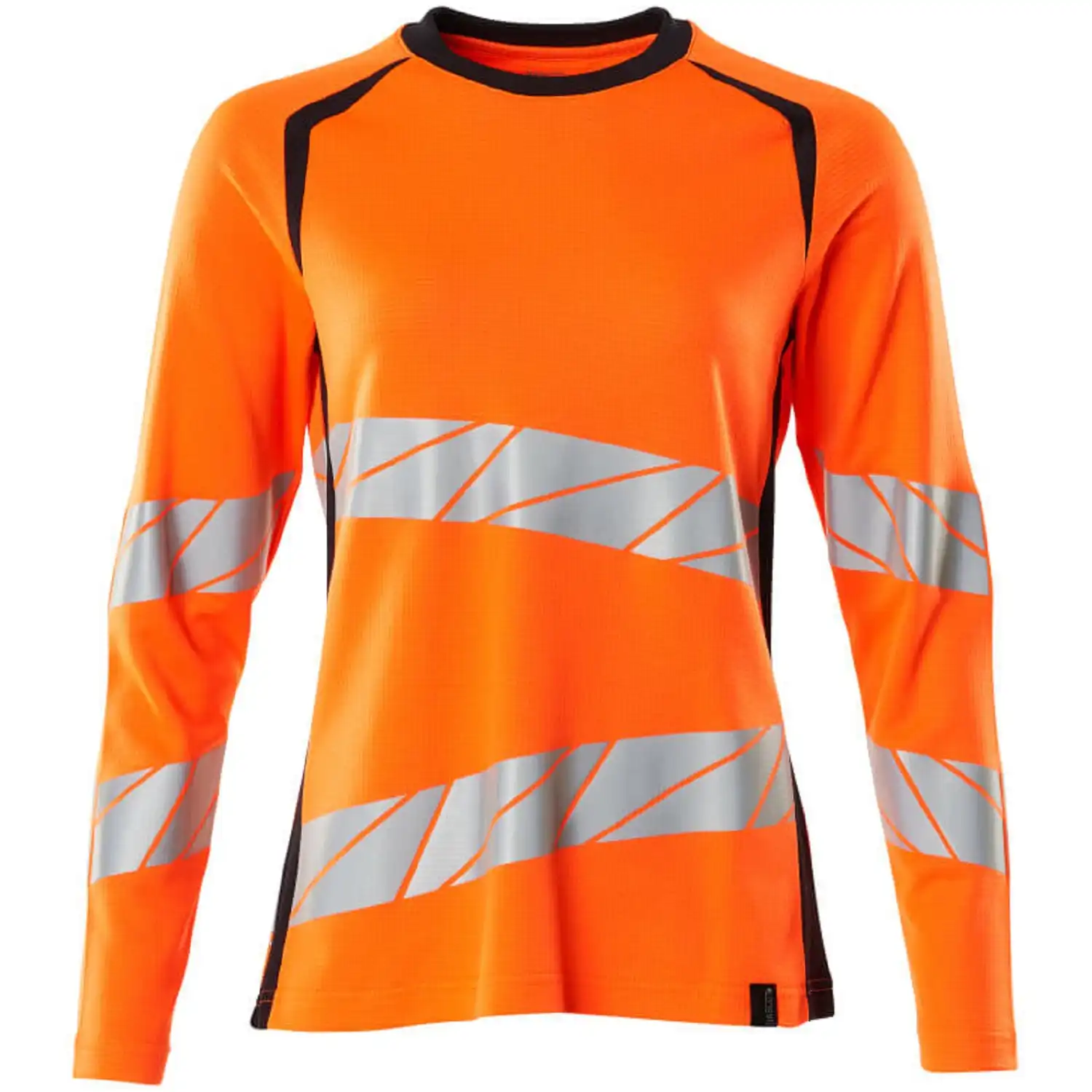 Damen Warnschutz Langarmshirt "ACCELERATE SAFE" UV-Schutz in orange/schwarzblau, M - Bild 1