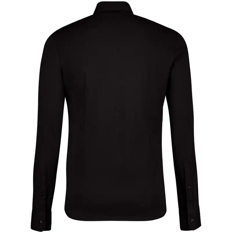 Hemd "COTTON TEC" 137 langarm in schwarz, L - Thumbnail 2