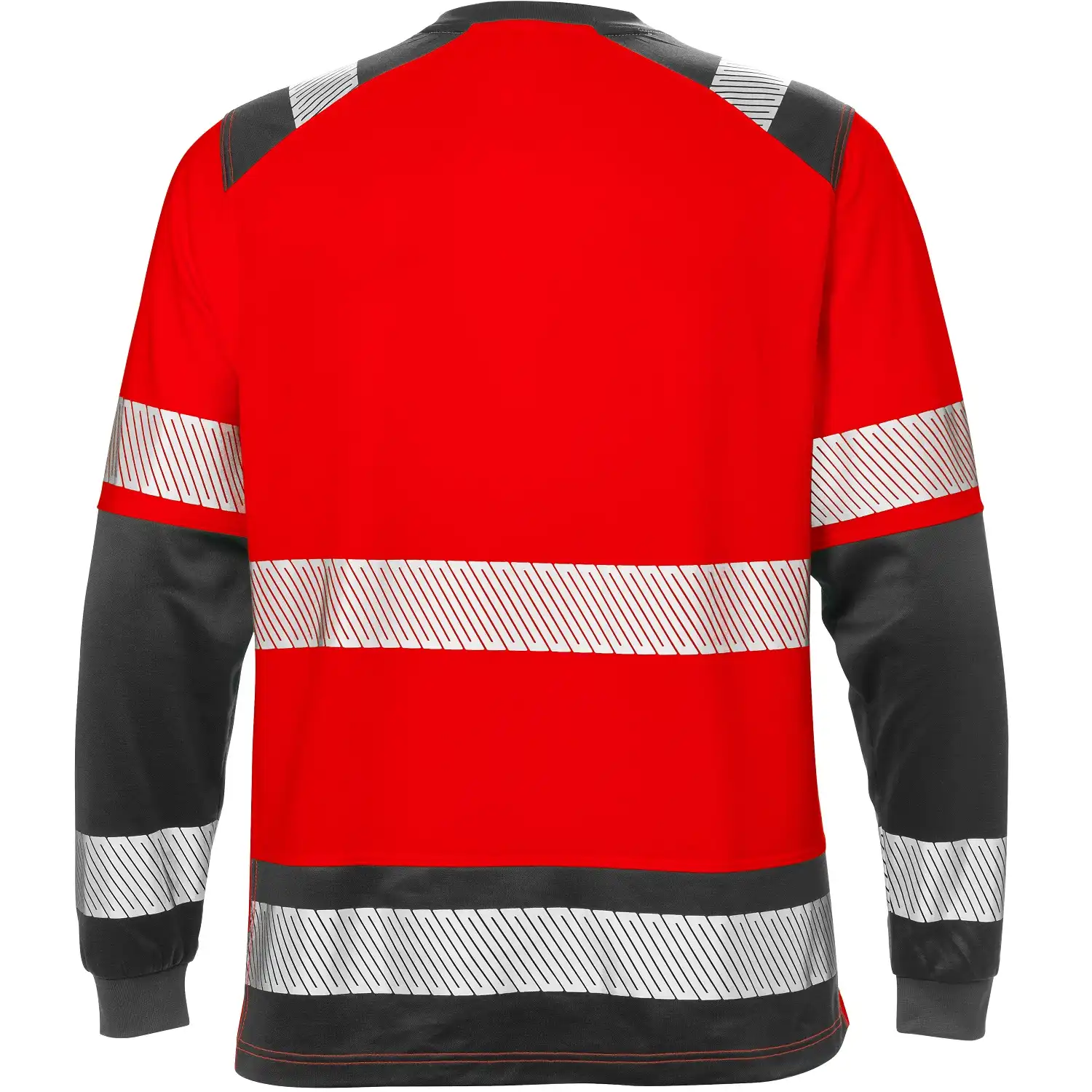 Warnschutz Langarmshirt "7457 THV" Stiby in rot/schwarz, XS - Thumbnail 2