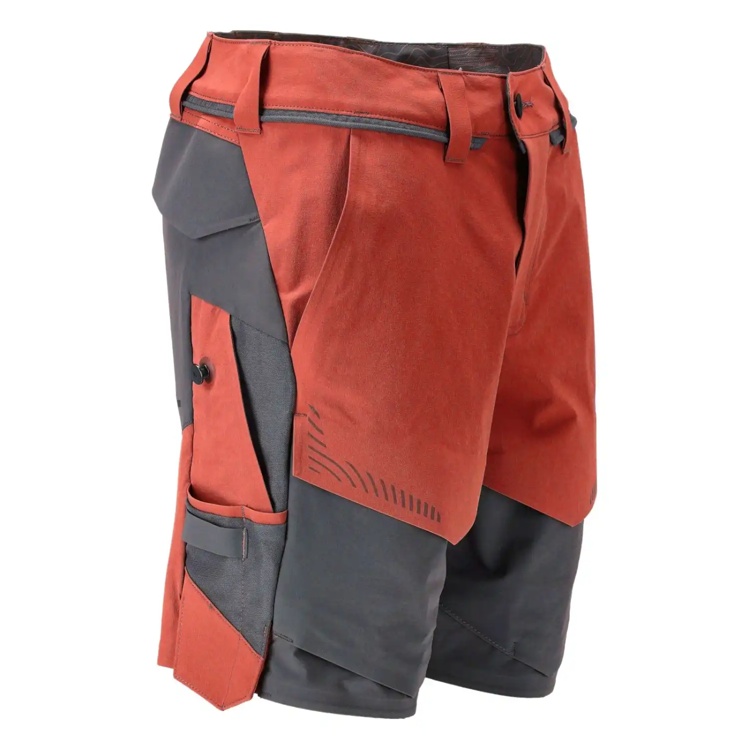 Stretch-Shorts "22149-605" Customized in herbstrot/anthrazit, 24C44 - Thumbnail 4