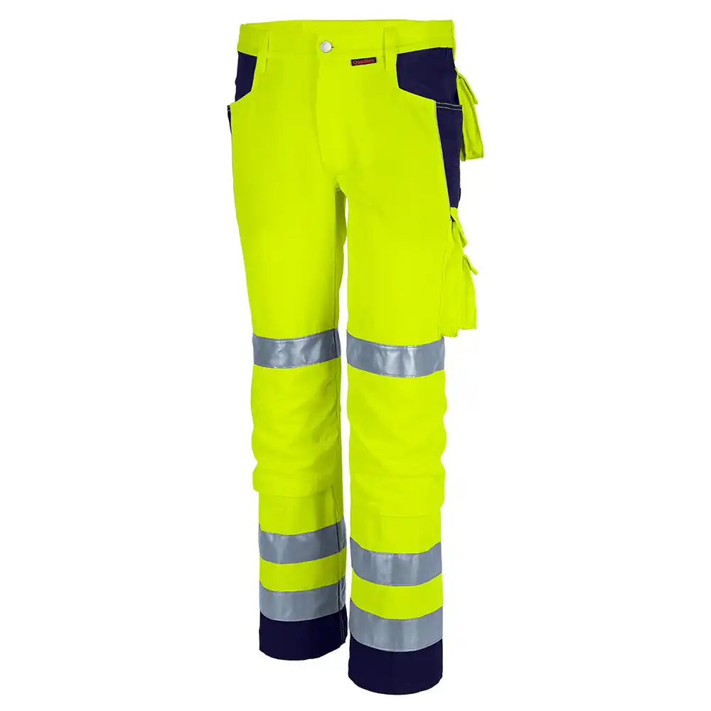 Warnschutz Bundhose „pro Warnschutz mg 245“ in gelb/marine, 50 - Bild 1
