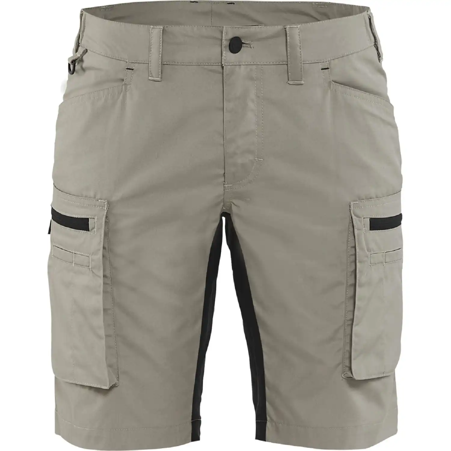 Damen Service Stretch-Shorts "7149" in khaki/Schwarz, C32 - Thumbnail 1