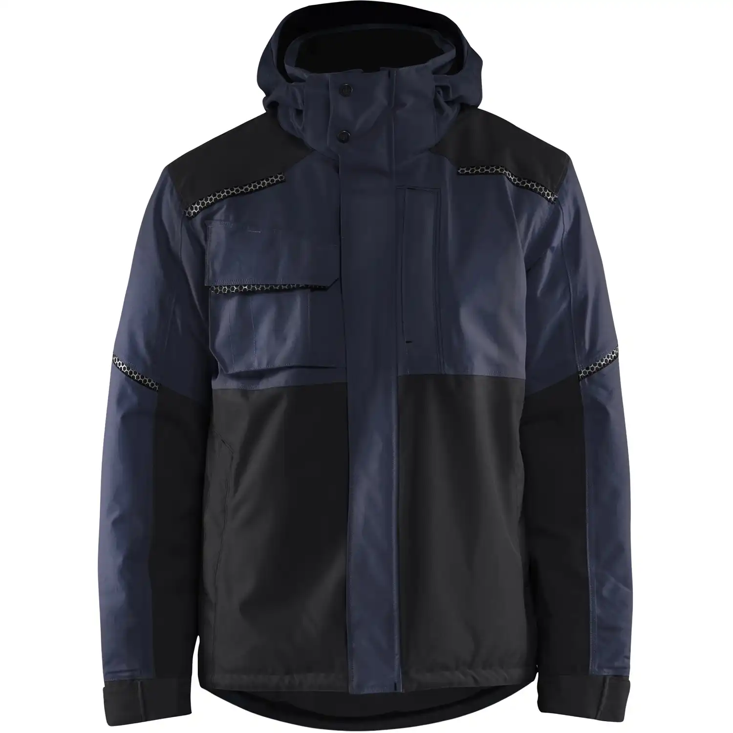 Winterjacke "4881" in Dunkelmarine/Schwarz, L - Thumbnail 1