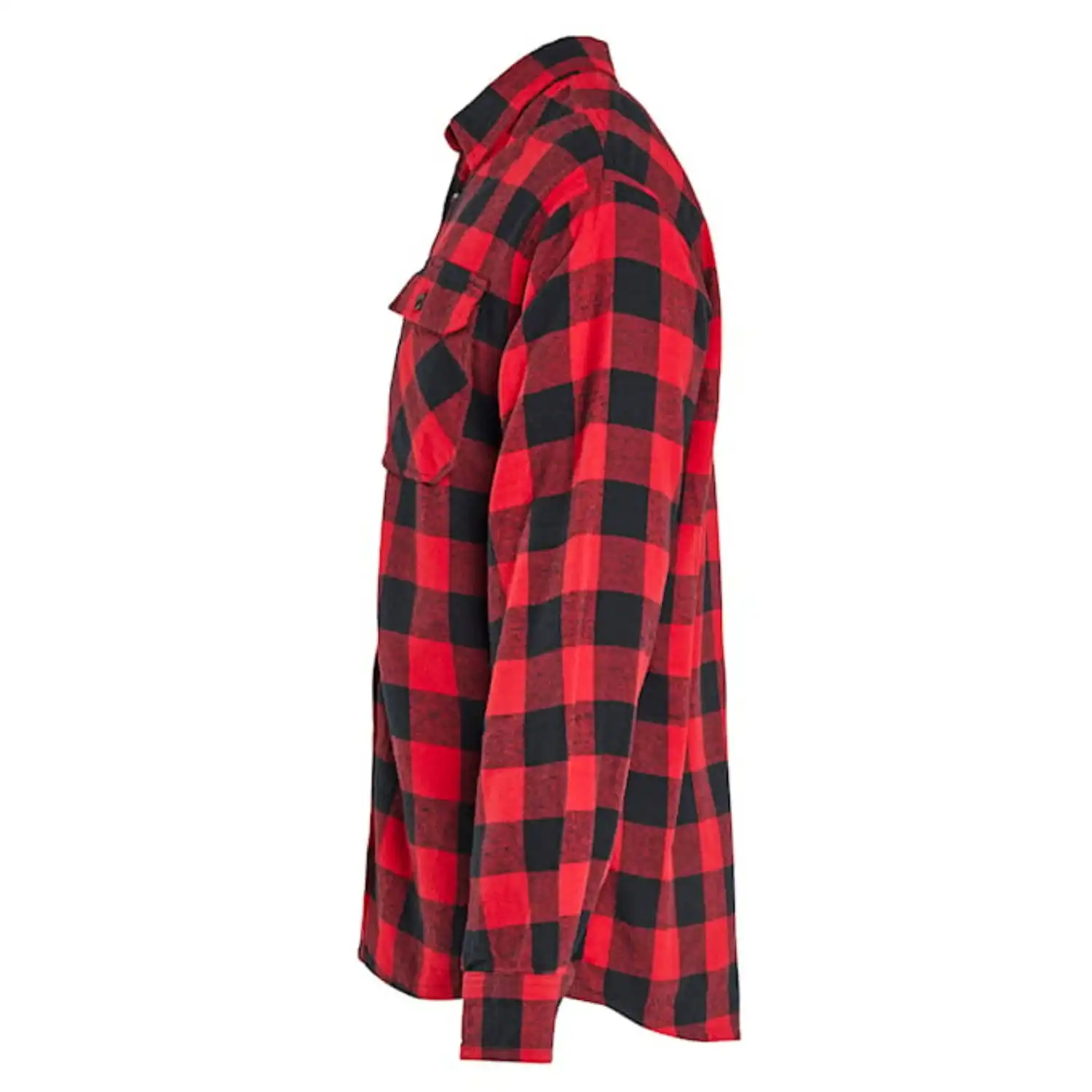 Flanellhemd "STRIKER" in rot/schwarz, M - Thumbnail 3