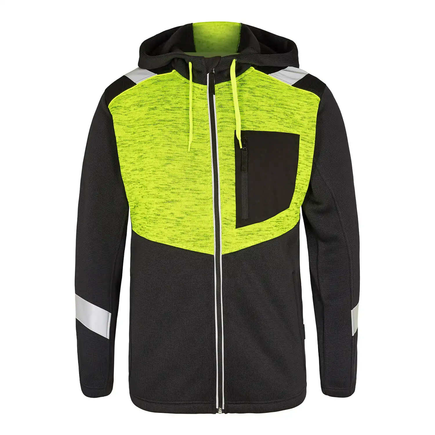 Strickjacke "8870-256" Cargo in schwarz/gelb, 5XL - Thumbnail 1