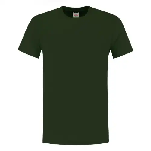 T-Shirt Fittet "101004" Casual in bottle green, L - Thumbnail 1