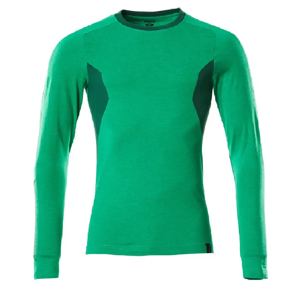 Langarmshirt "ACCELERATE" in grasgrün/grün, L - Bild 1