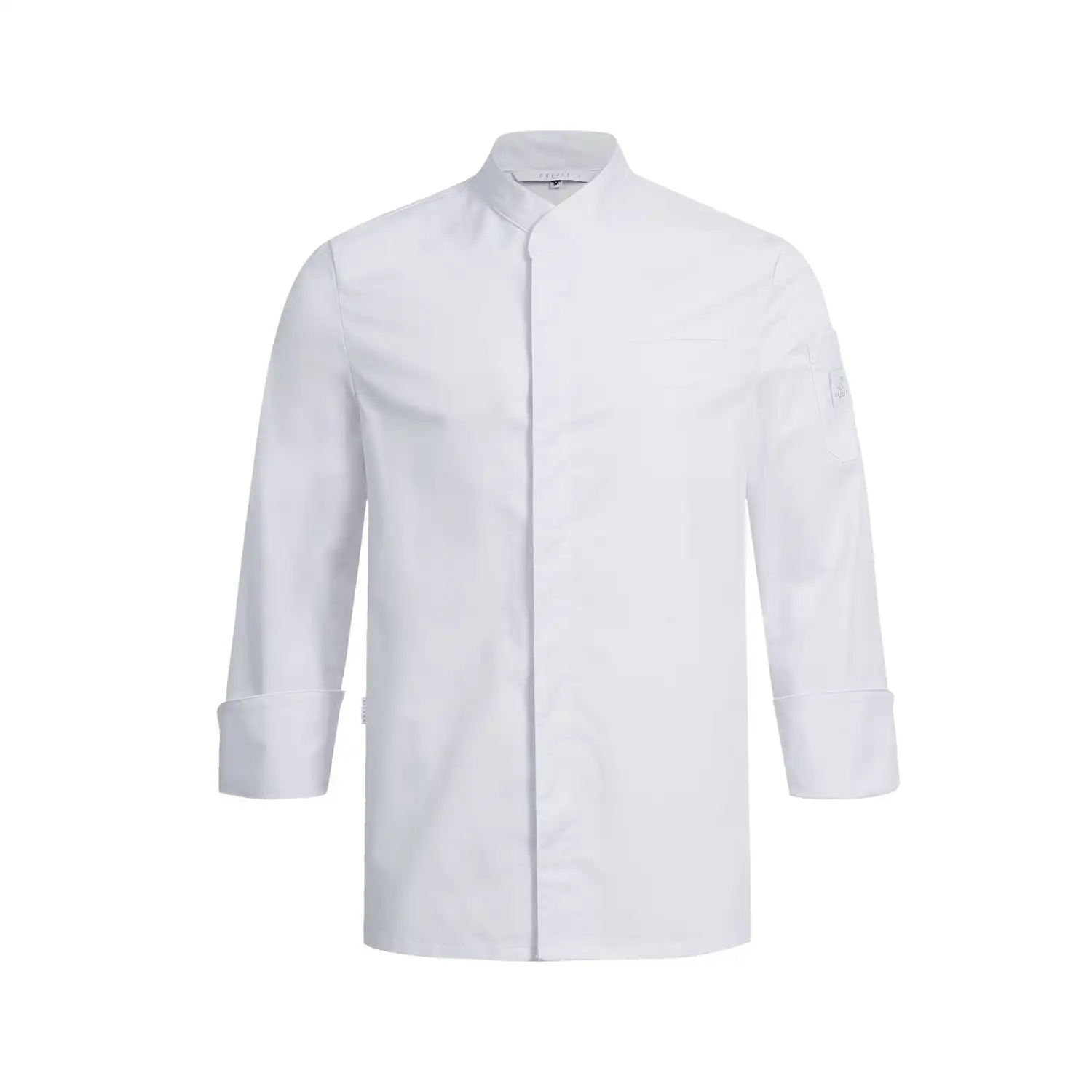 Herren Kochjacke "5569" in L, Weiß - Thumbnail 1