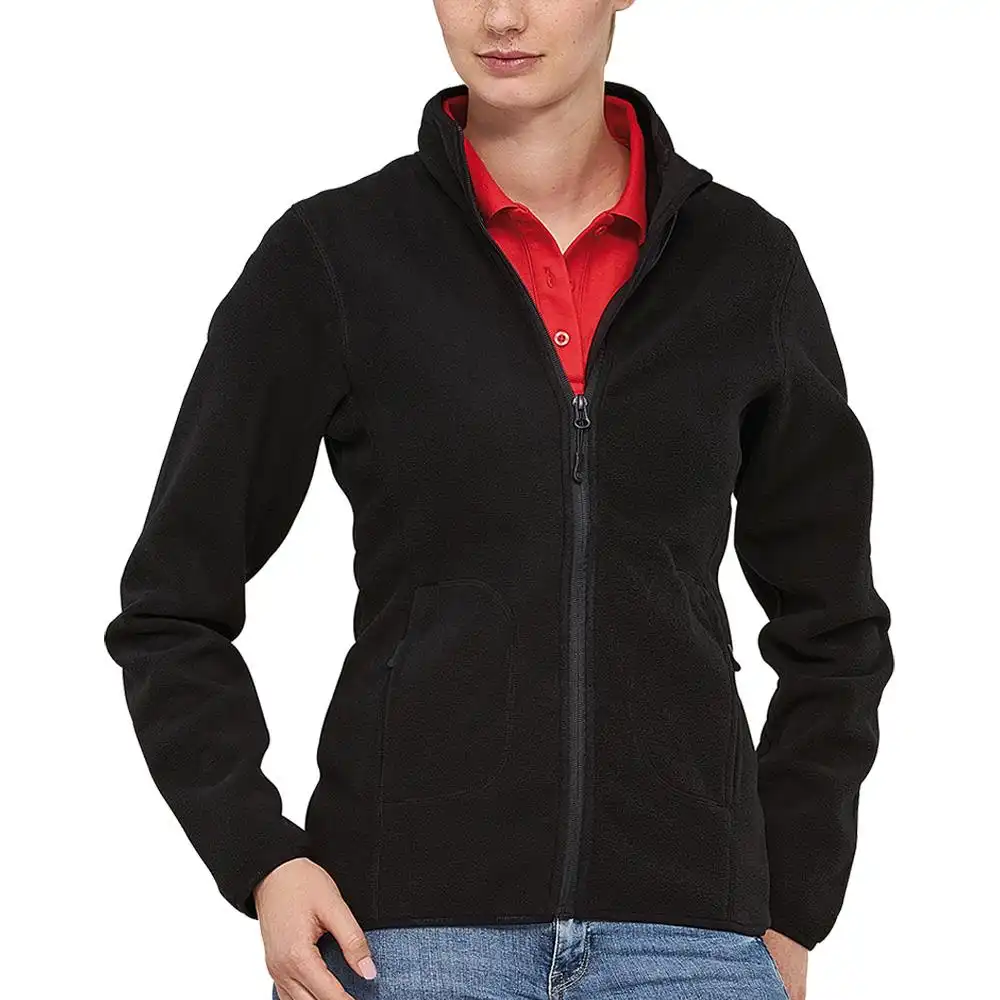 Damen Fleecejacke "SOFT" in schwarz, XL - Bild 1