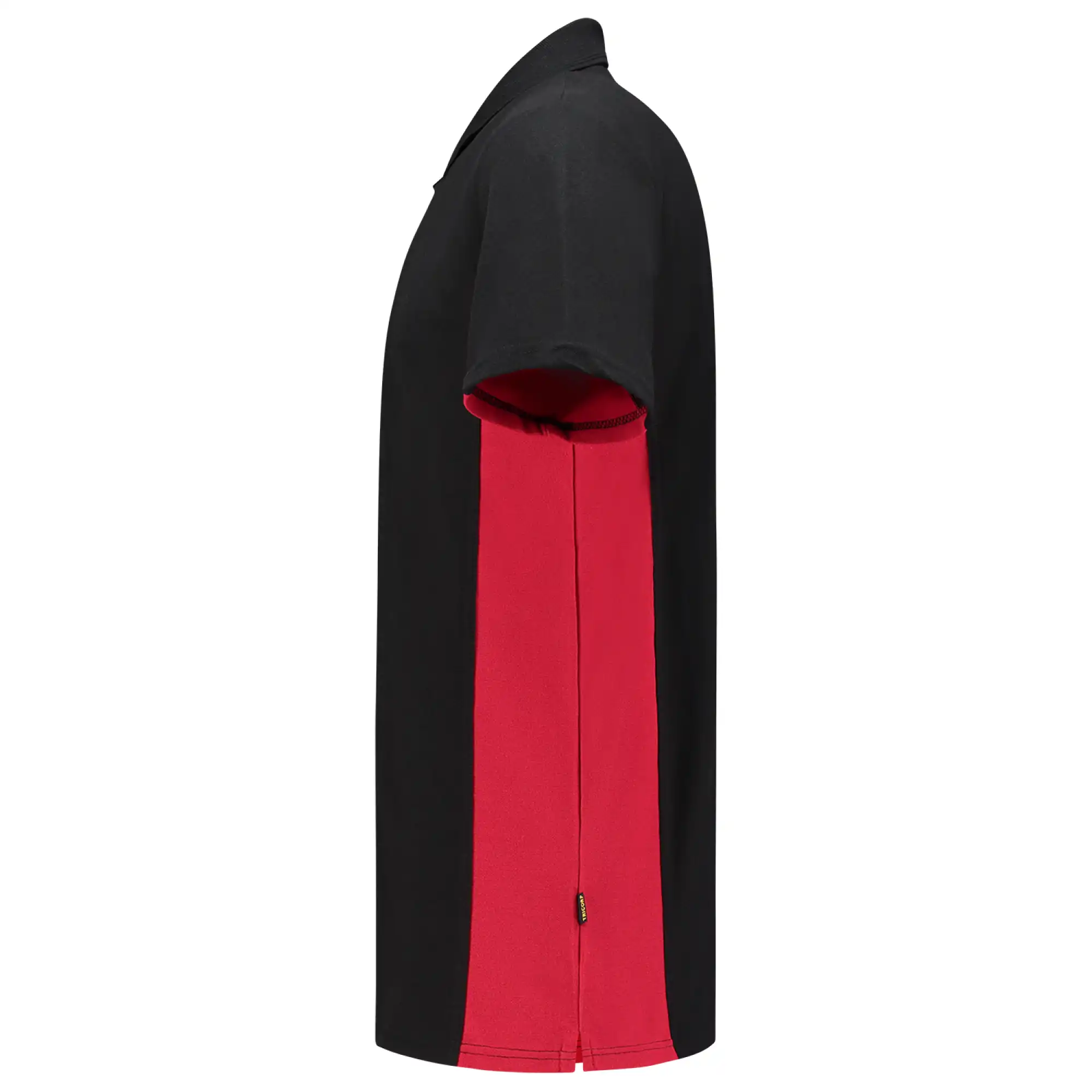 Polo-Shirt Bicolor "202004" Workwear in black/red, XS - Thumbnail 3