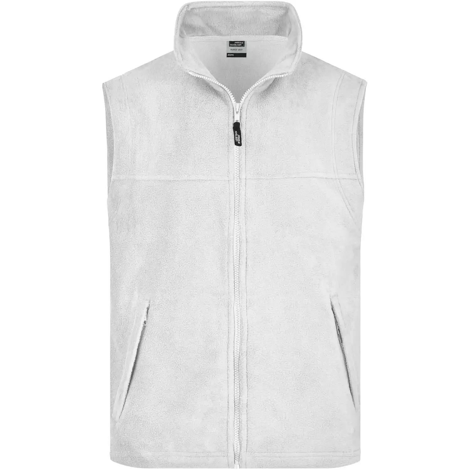Fleeceweste"JN045" in 3XL, Weiß - Bild 1