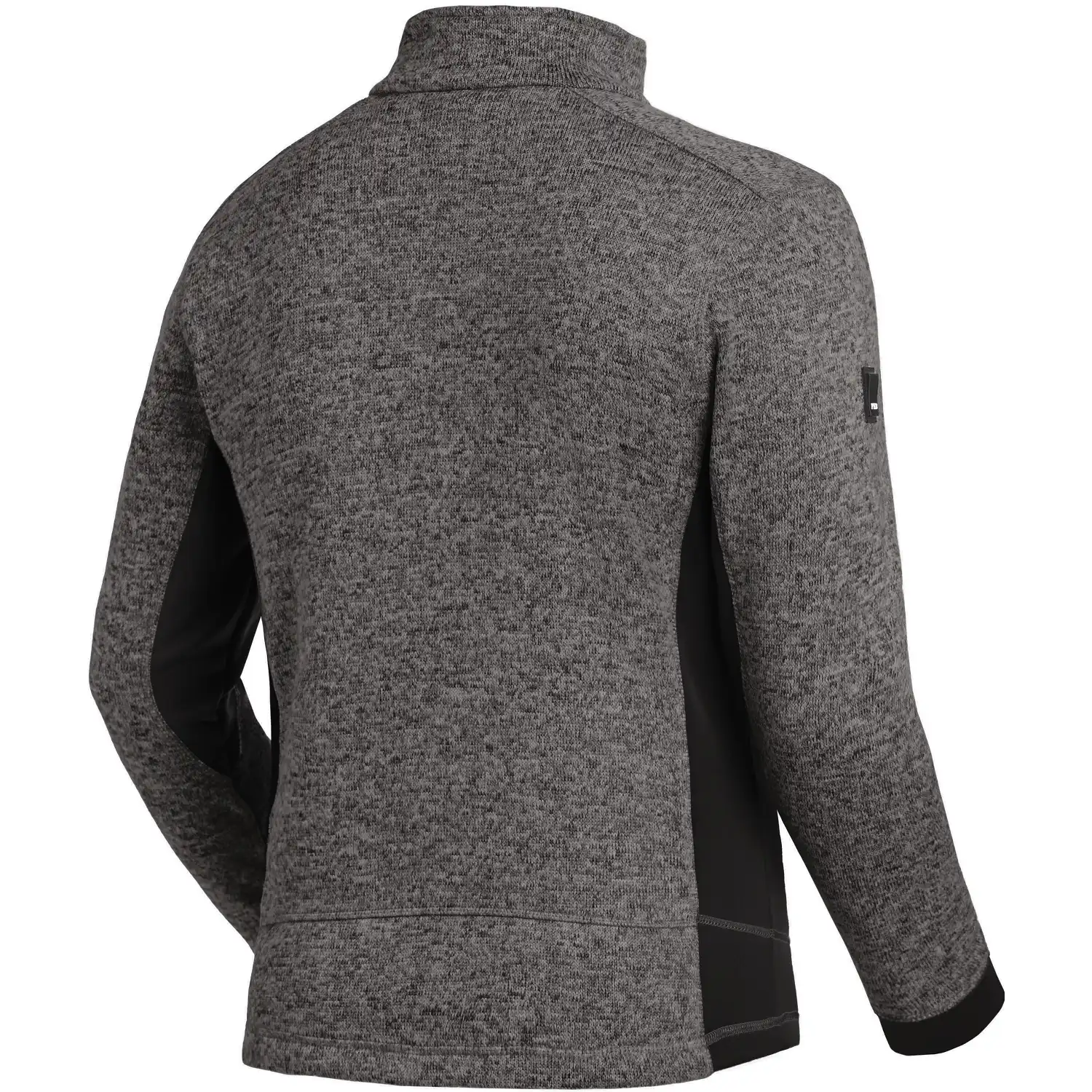 Strick Fleecejacke "CHRISTOPH" in anthrazit/schwarz, XXL - Thumbnail 2