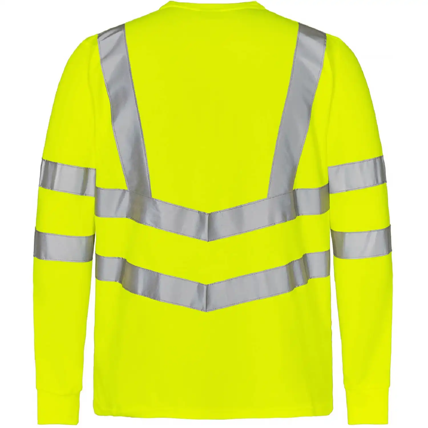 Warnschutz Grandad Langarmshirt "9548-182" Safety Kl. 3 in gelb, L - Thumbnail 2