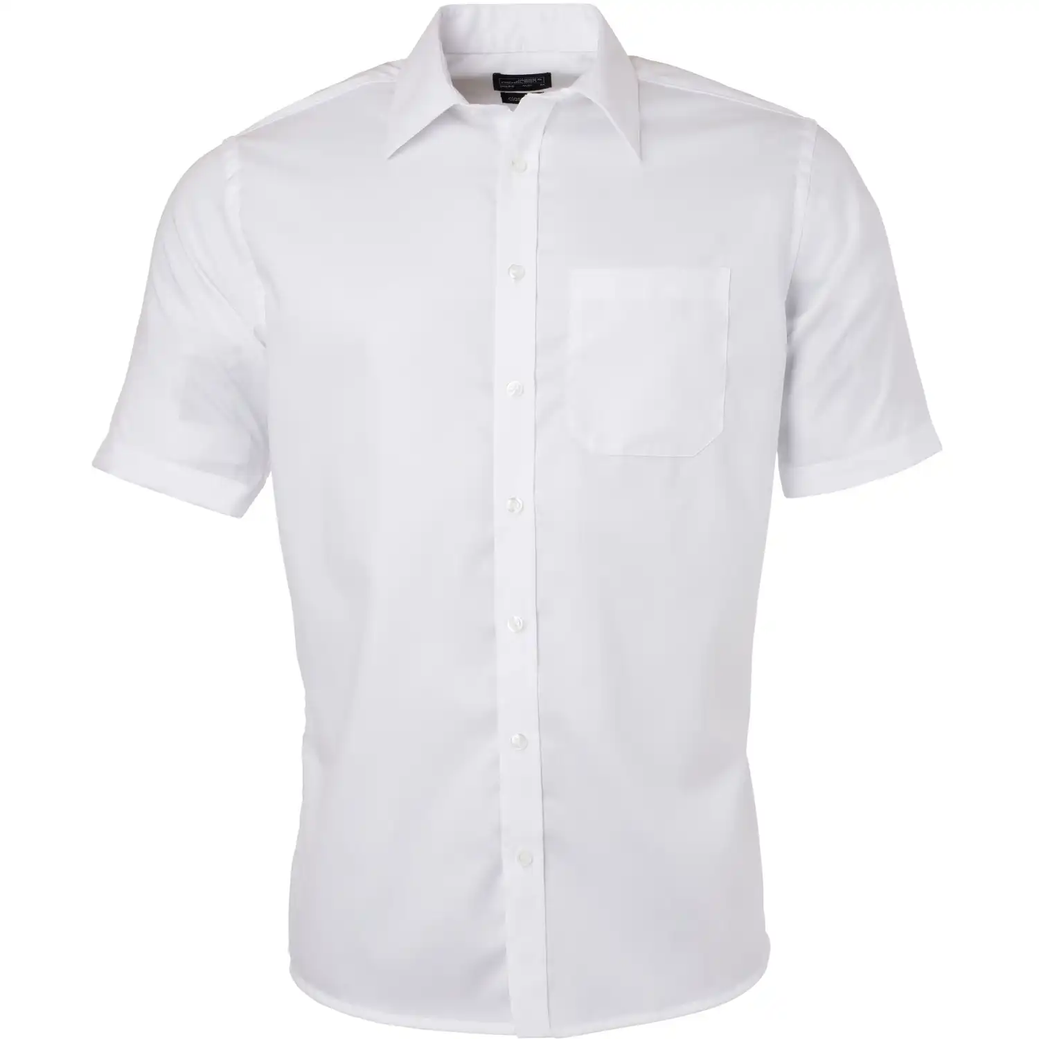 Hemd Micro-Twill kurzarm "JN684" in white, 3XL - Bild 1