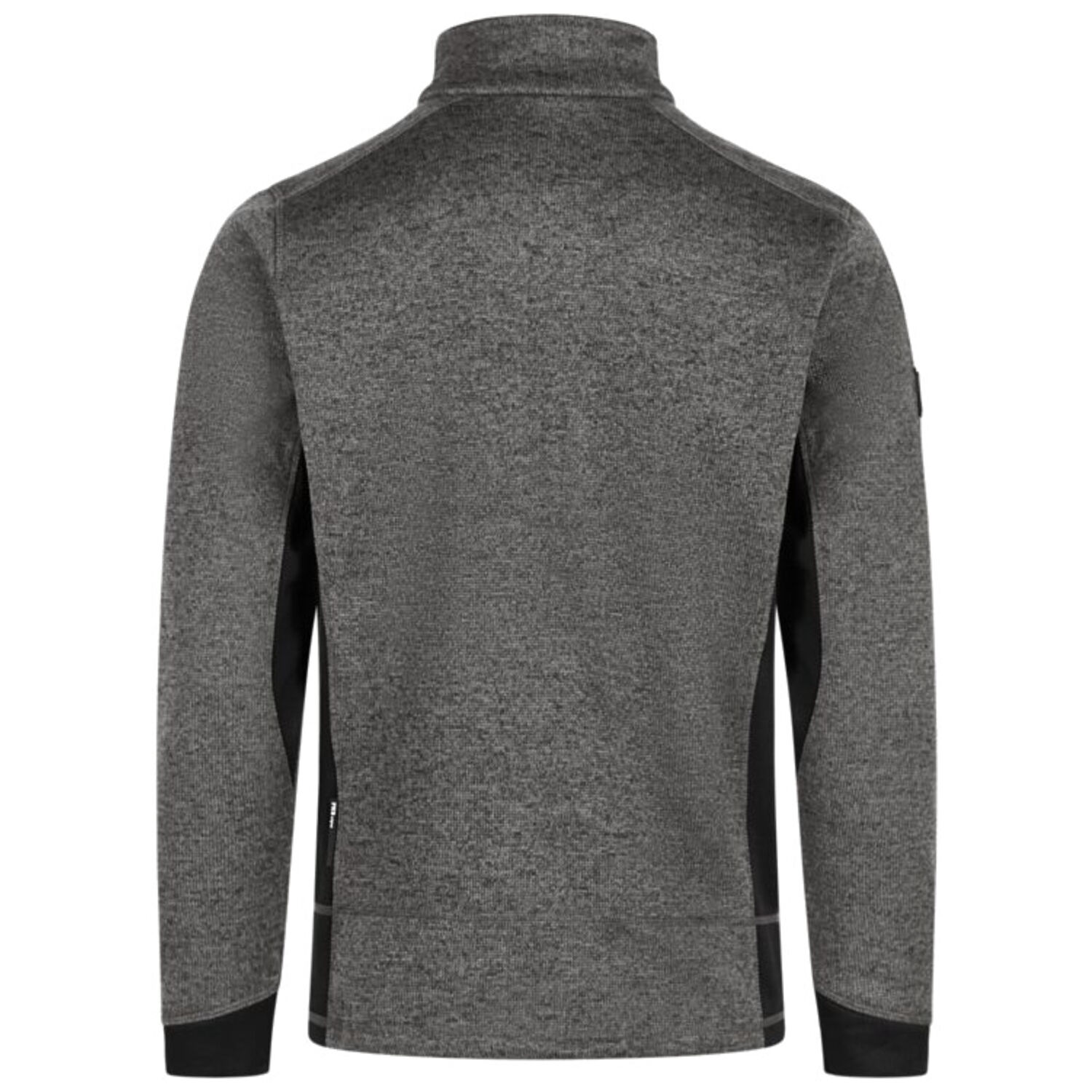 Strick-Fleece-Troyer "PATRICK" in anthrazit/schwarz, L - Thumbnail 2