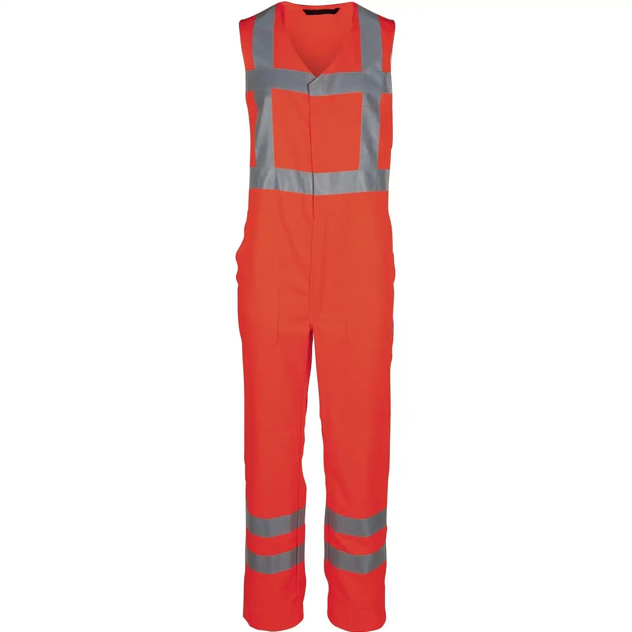 Warnschutz Handwerker-Latzhose "2683" High Visibility orange in 46 - Thumbnail 1