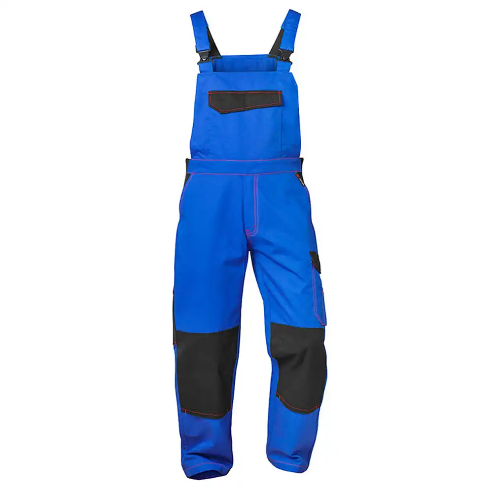 Latzhose Twill "BEVEREN / ANDERLECHT / ZULTE" in kornblau/schwarz, 42 - Thumbnail 1