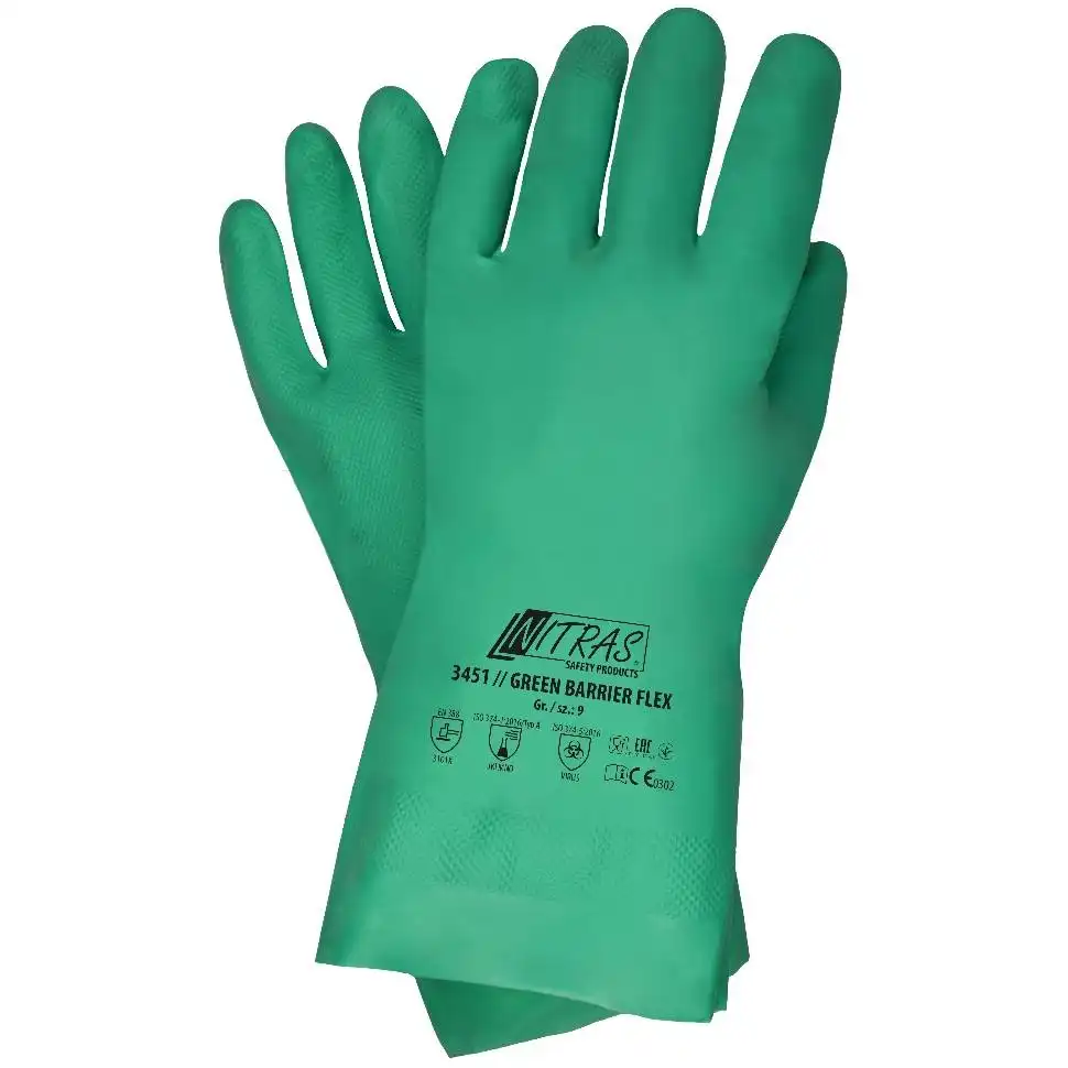 Nitril Chemie Handschuhe “GREEN BARRIER FLEX“ in 9 (L) - Bild 1