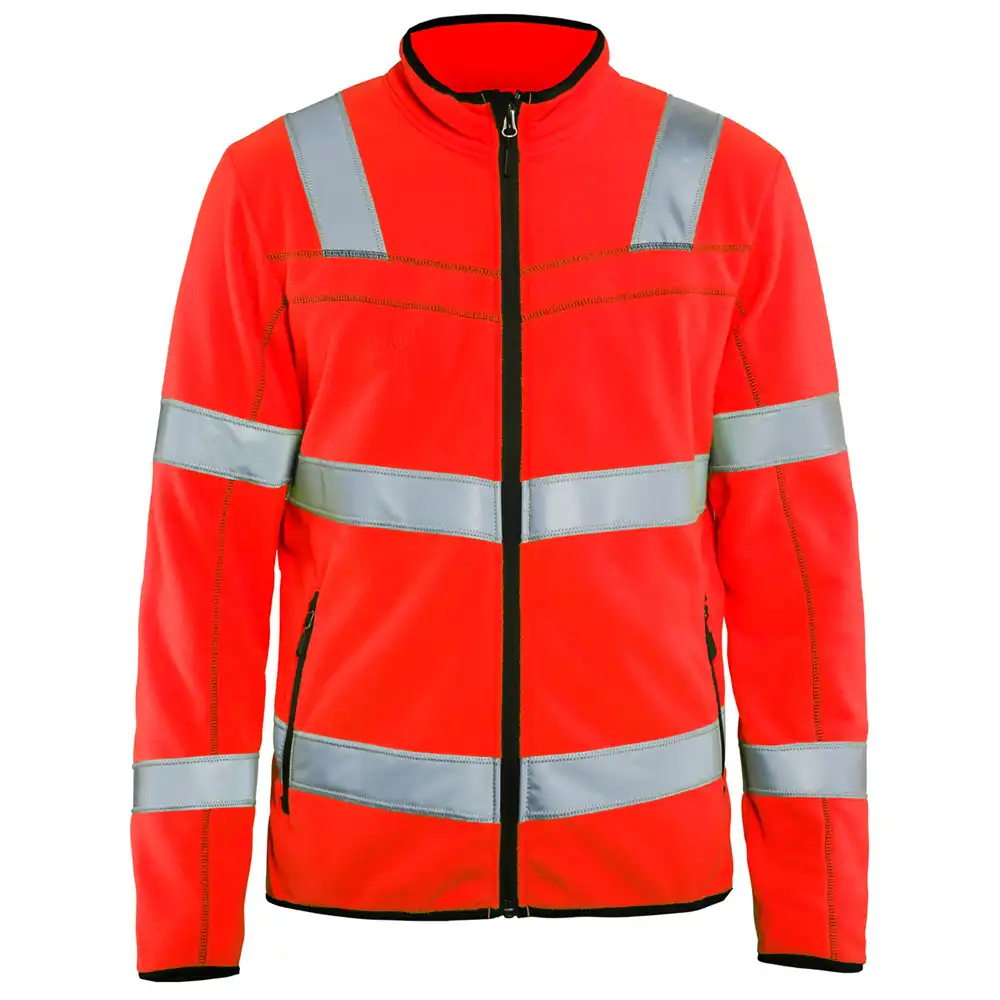 Warnschutz Microfleece-Jacke "4941" in hellrot, 3XL - Thumbnail 1