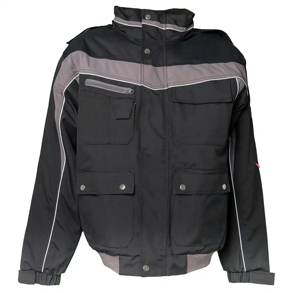 Winter Blouson "PLALINE" in schwarz/zink, M - Thumbnail 1