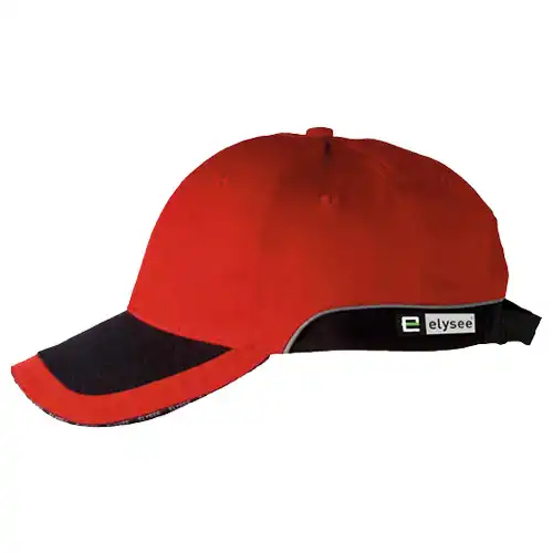 Base-Cap 6-Panel "PREMIUM"  in rot/schwarz - Bild 1