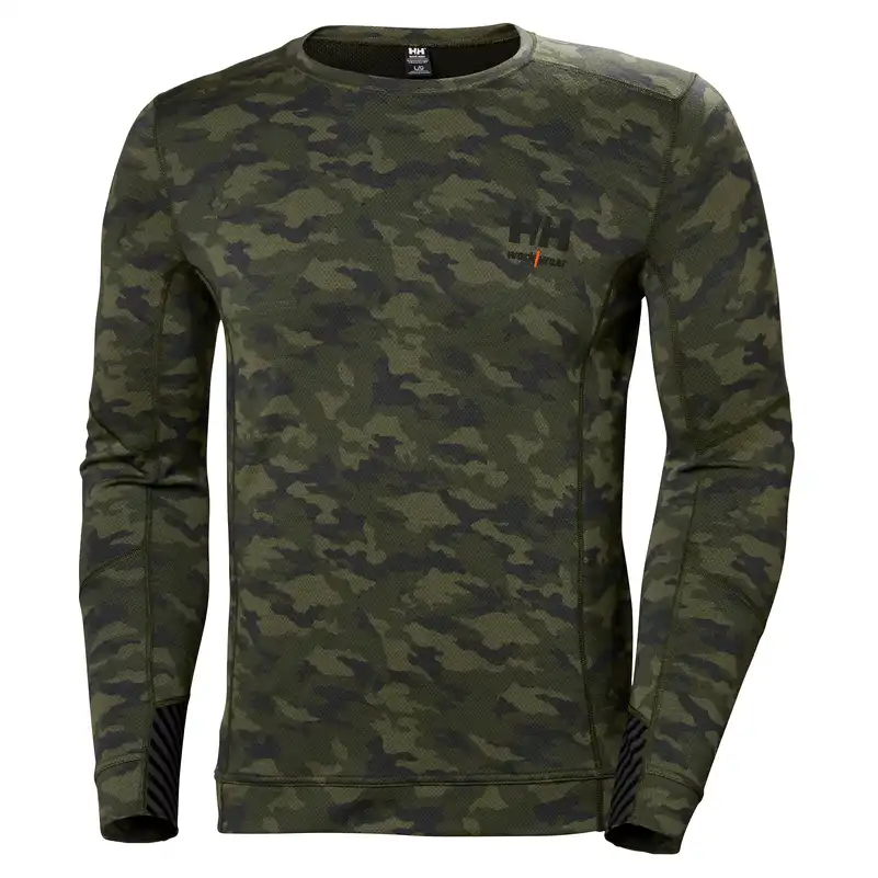 Langarmshirt "LIFA MERINO CREWNECK" Camo in L - Thumbnail 1