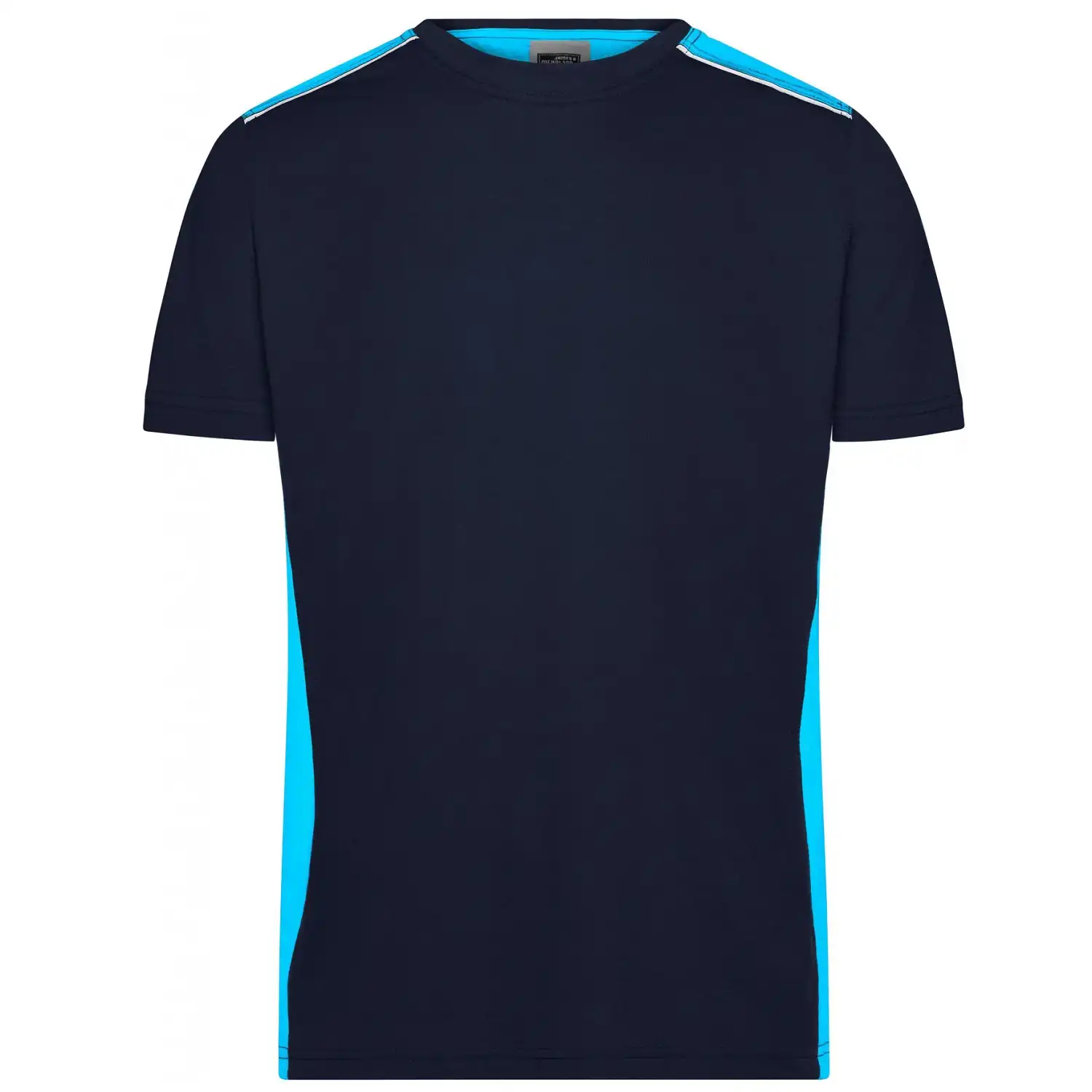 T-Shirt "JN860" in navy/turquoise, M - Bild 1