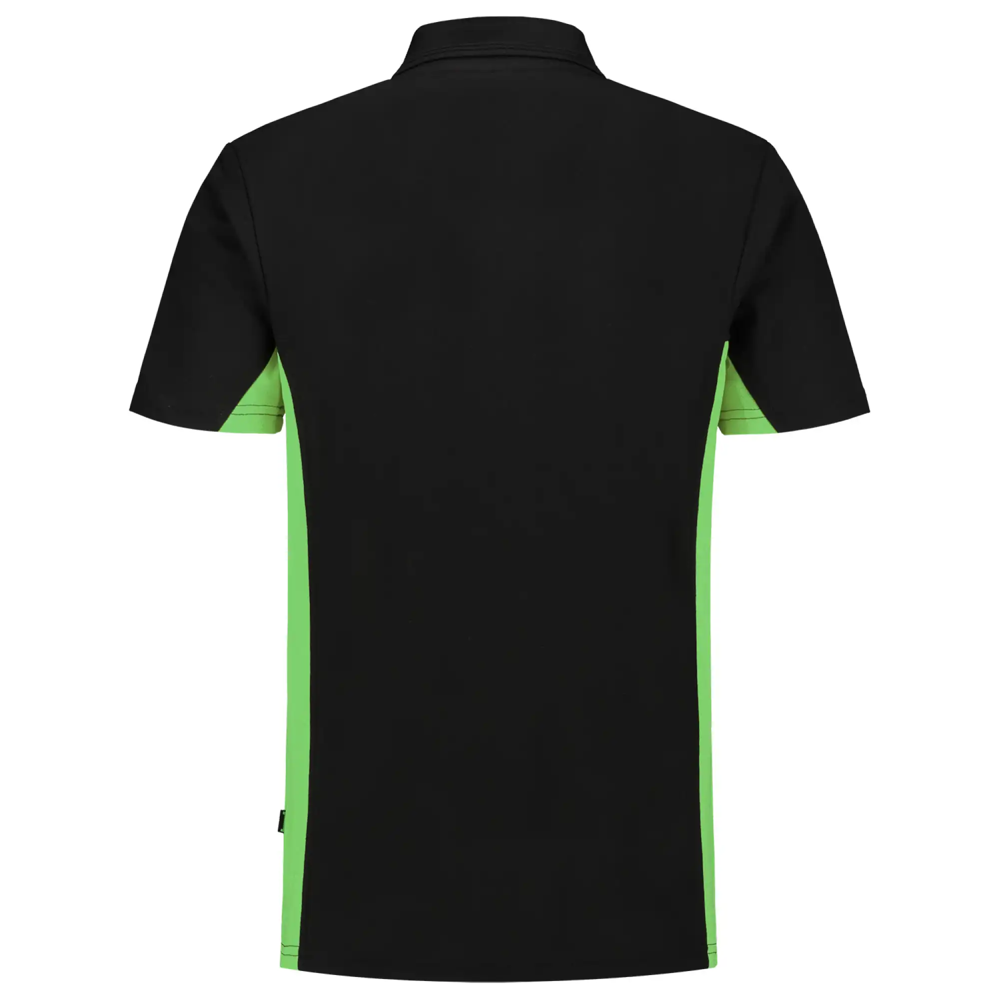 Polo-Shirt Bicolor "202004" Workwear in XS, black/lime - Thumbnail 2