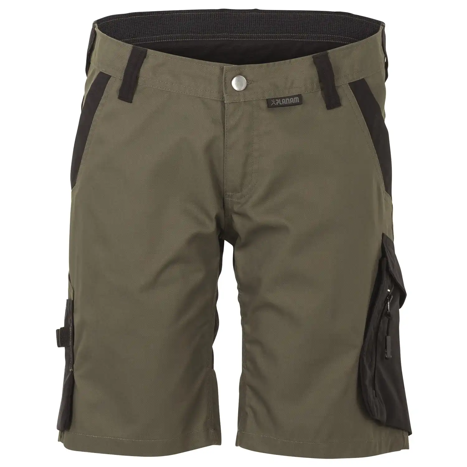 Damen Stretch-Shorts "Norit" in oliv/schwarz, S - Bild 1
