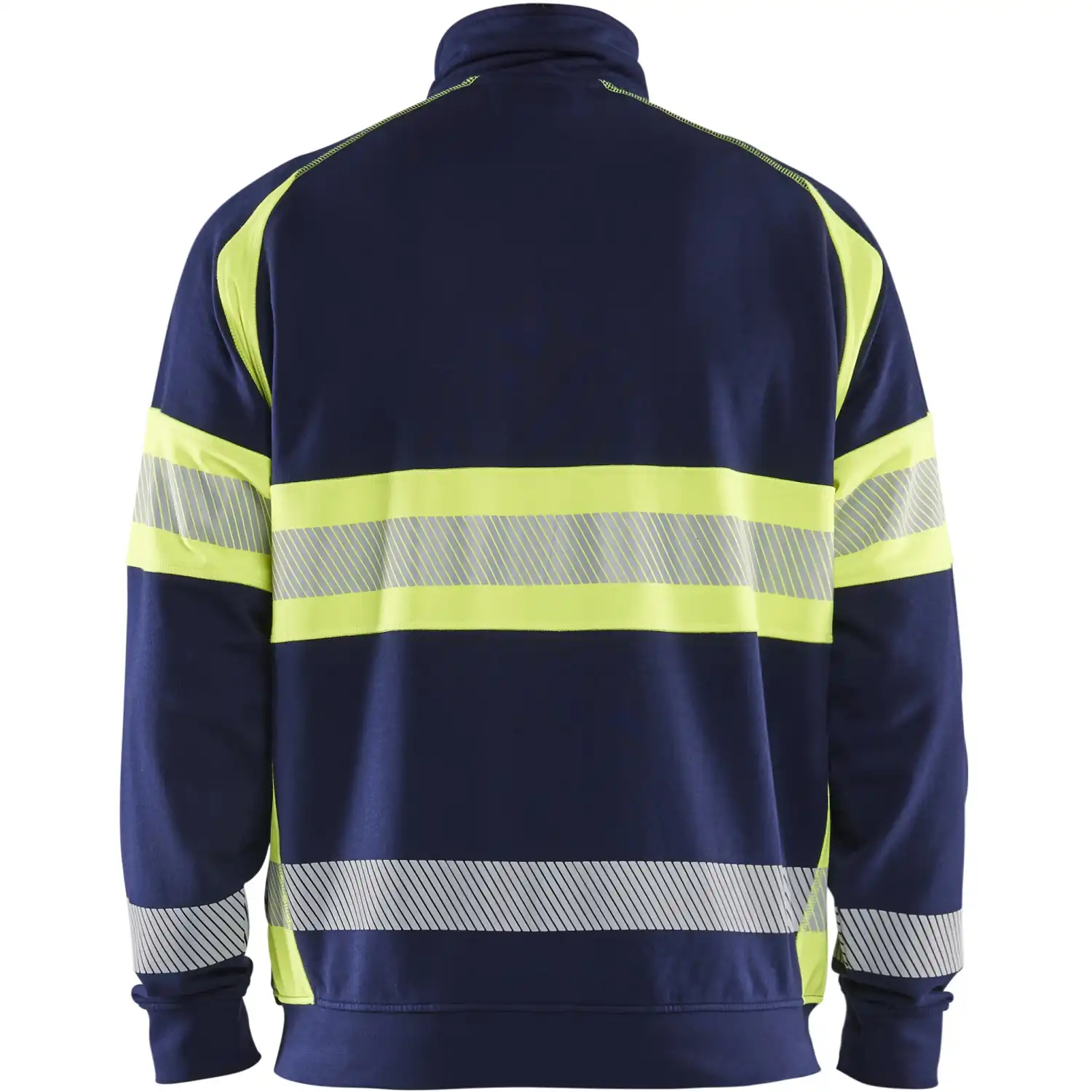 Warnschutz Sweatjacke Kl. 1 "3551" in marine/gelb, L - Thumbnail 2