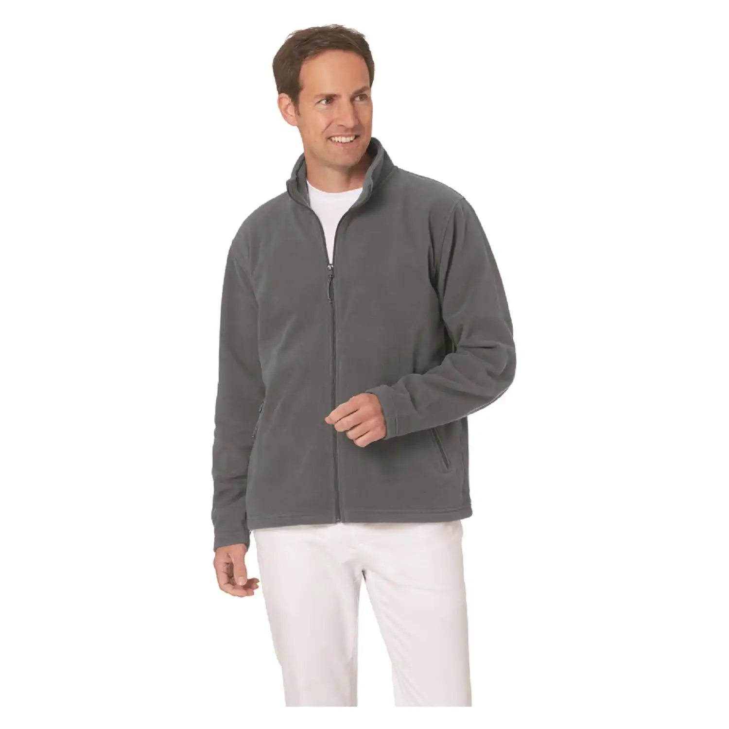 Herren-Fleecejacke "12/2665" in anthrazit, L - Bild 1