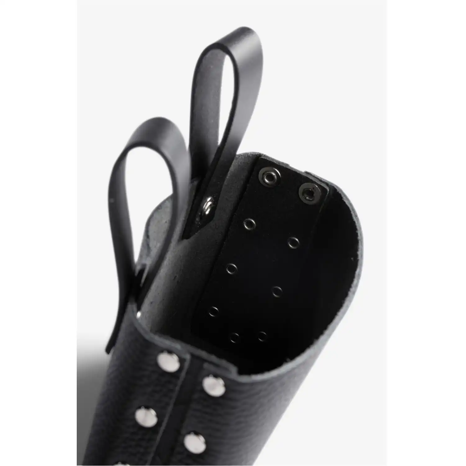 Nageltasche einfach genietet "STEFAN" schwarz - Thumbnail 3