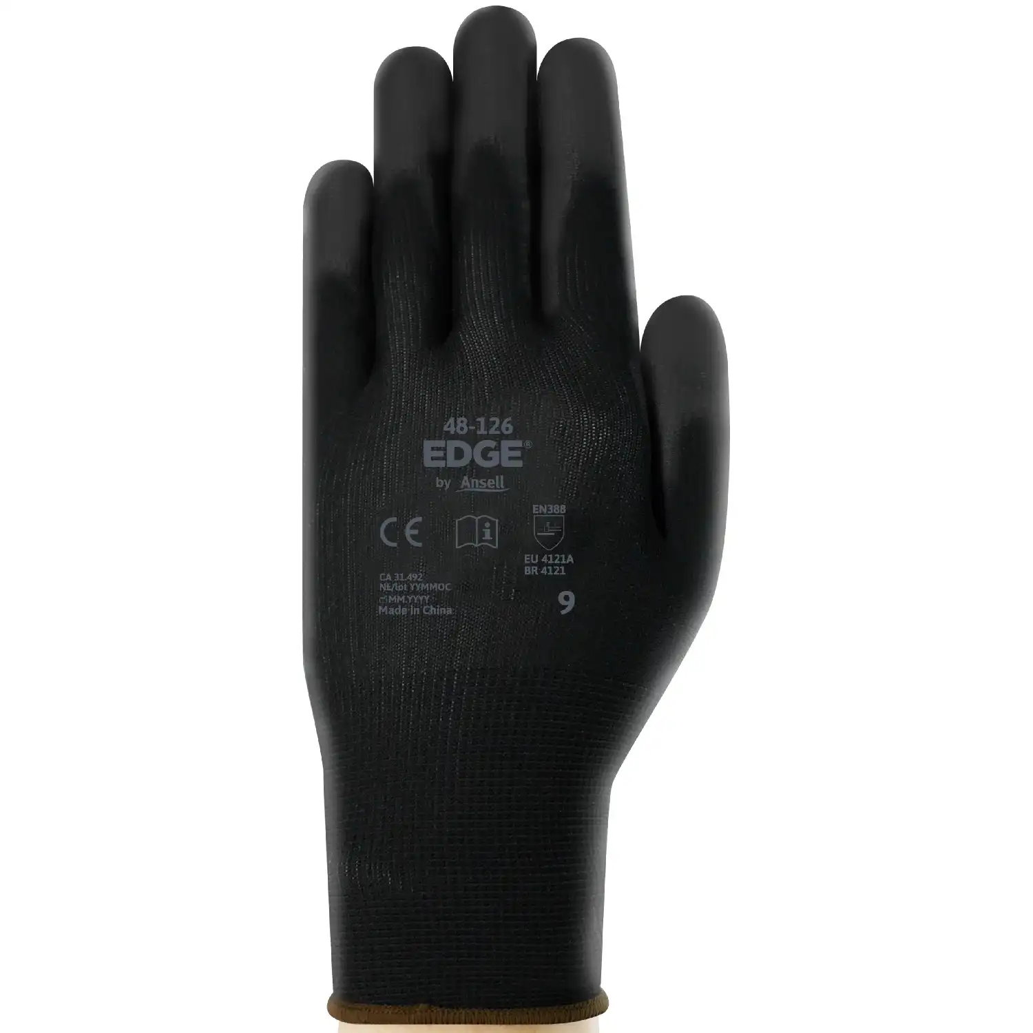 PU Montagehandschuhe Edge 48-126 schwarz in 11 (XXL) - Bild 1