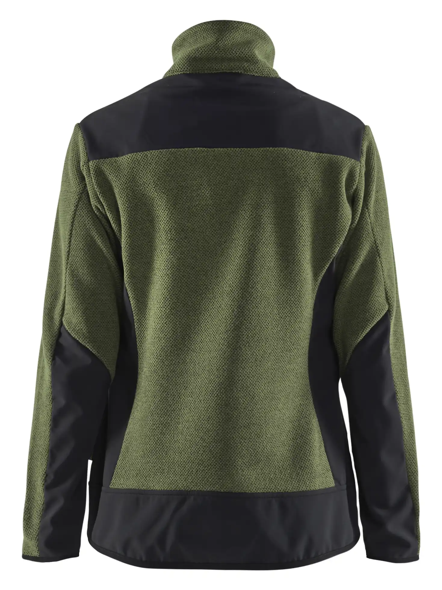 Damen Strickjacke "5943" in herbstgrün/schwarz, XS - Thumbnail 2